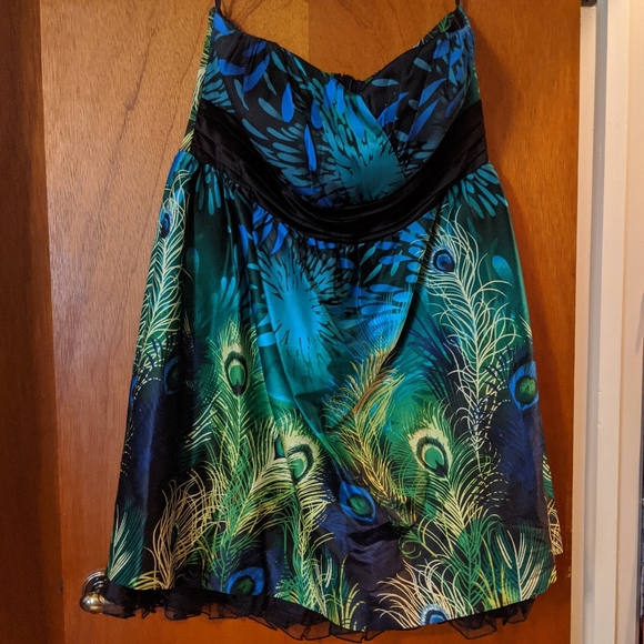 peacock party dresses